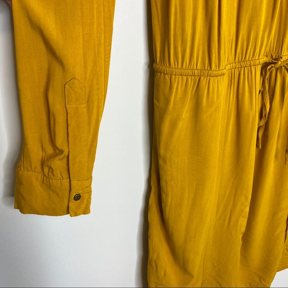 Banana Republic Mustard Yellow Shirt Dress Tunic - Picture 5 of 8